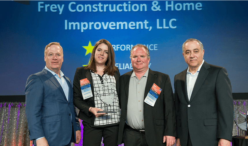 Frey Construction Receives GAF's Prestigious President’s Club Award