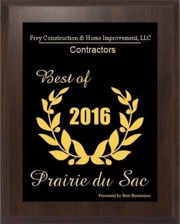 Frey Construction Receives Business Excellence Award