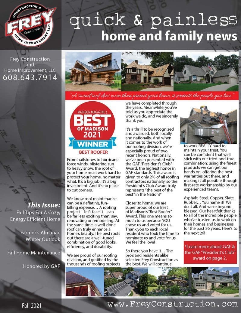 November Frey Home Family News