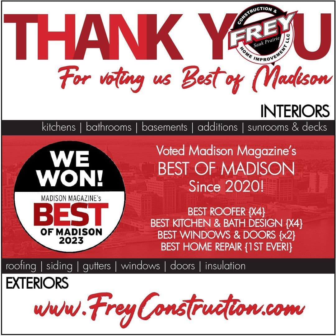 THANK YOU for Voting Frey Best of Madison!