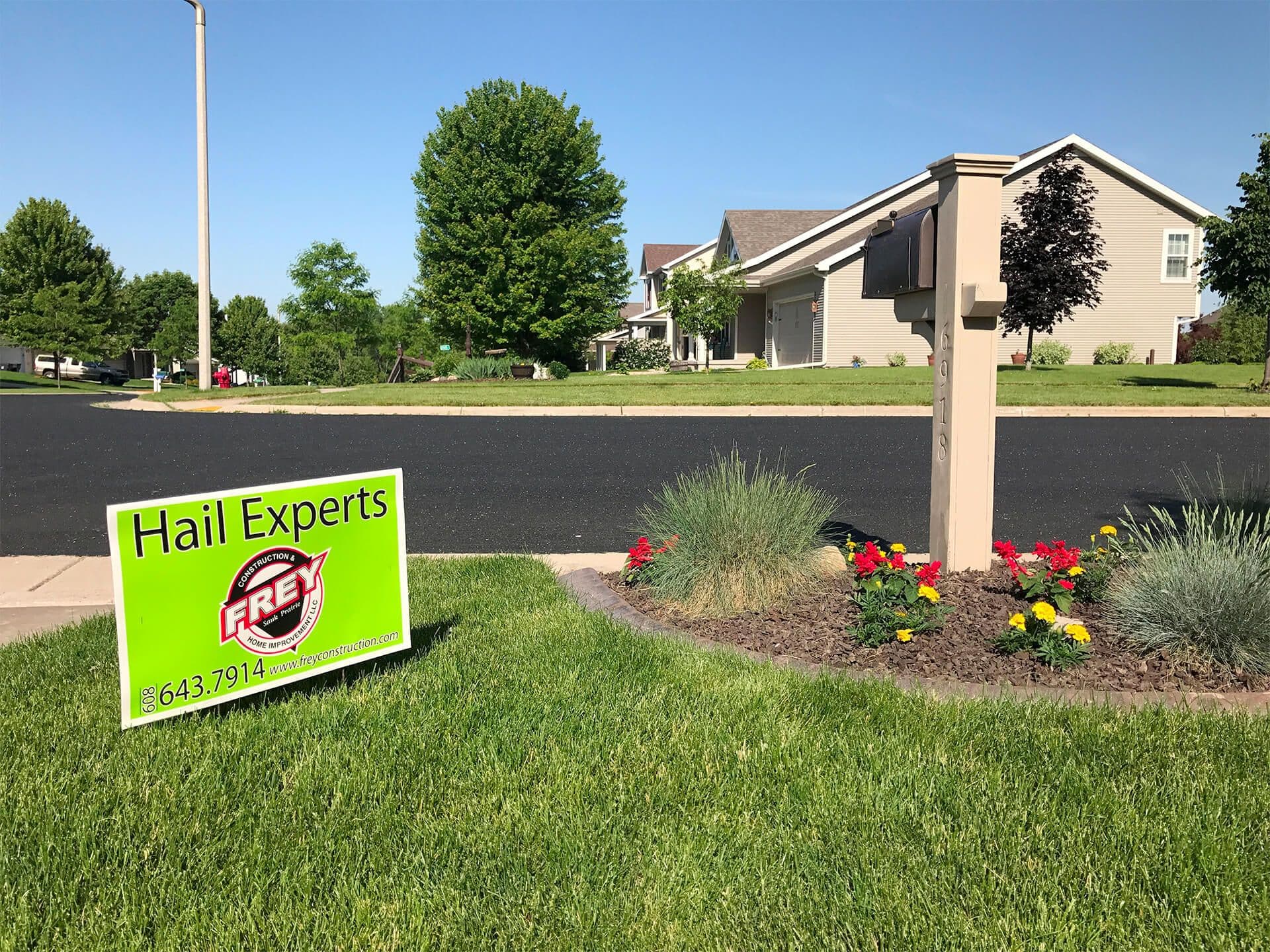Frey Yard Sign Hail Experts