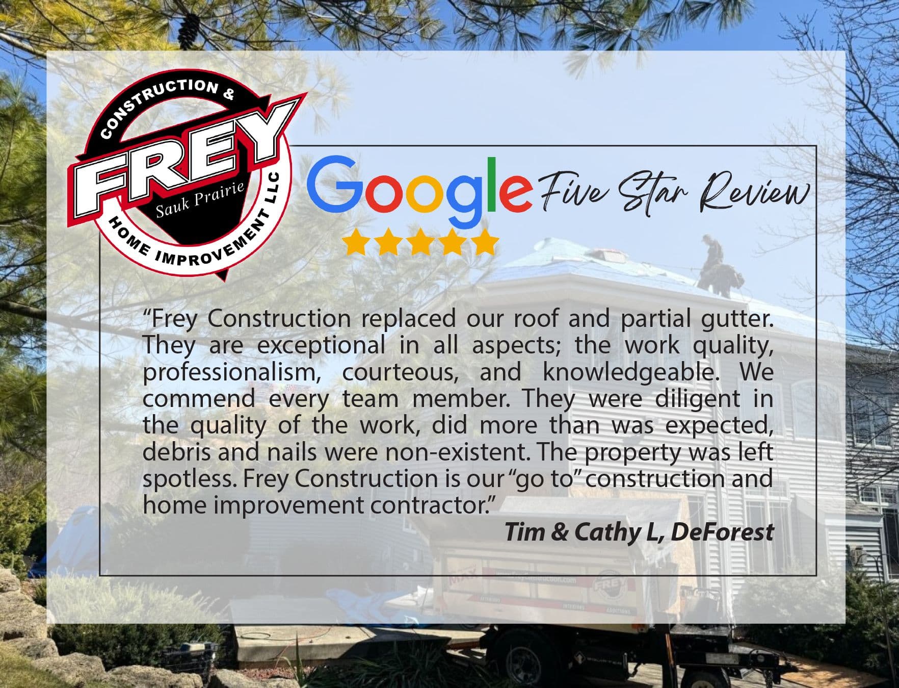 Five Star Roofing Experience