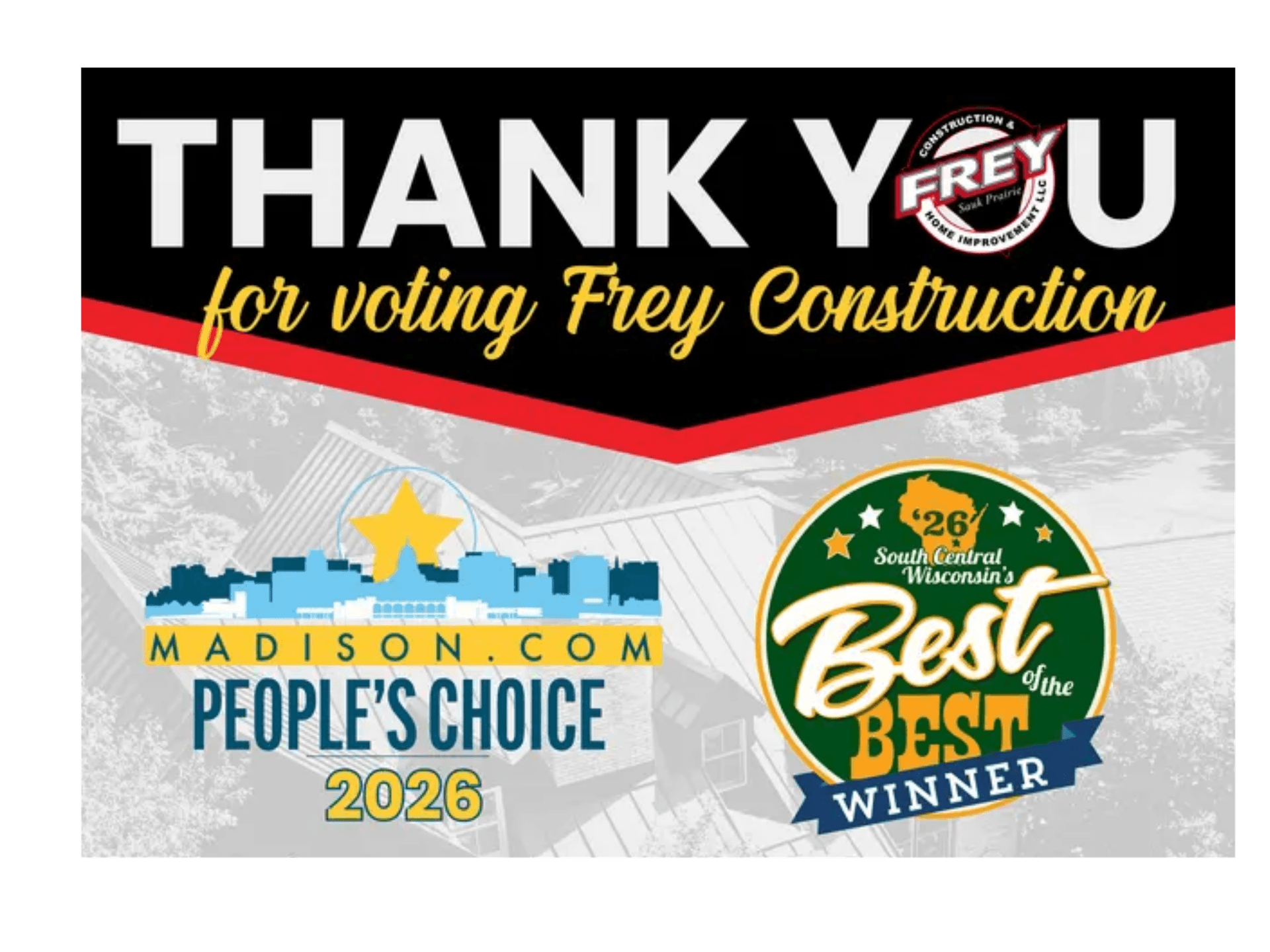Frey Construction Wins 2026 People’s Choice & Best of the Best