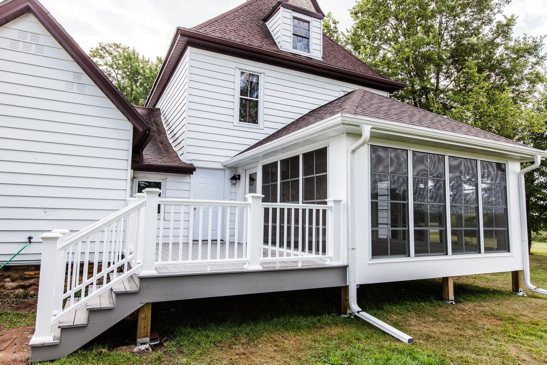 Screen Porch & Maintenance-Free Deck Built as a Surprise Gift